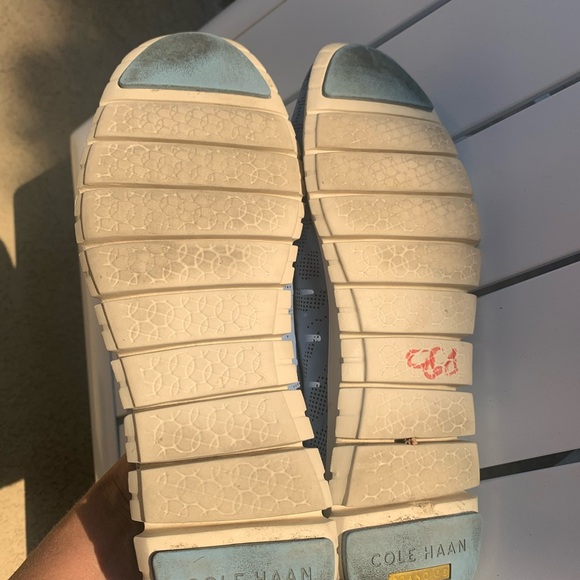 Cole Haan zero grand baby blue leather sneakers perforated size 10B - Picture 9 of 13